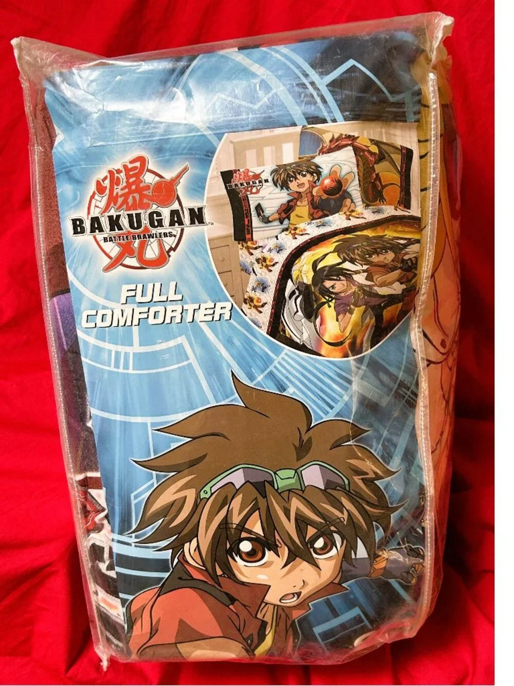 NEW~FULL sz~Reversible Comforter Sheet Set~Rare BAKUGAN Anime Battle Brawer~5pc